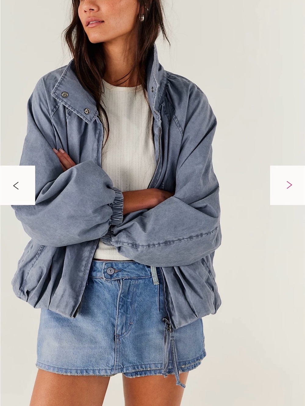 Free People We The Free Gallivanting Peekaboo Skort 25 Color: Oasis Blue NWT